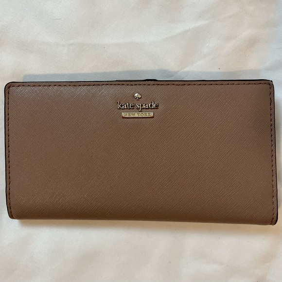 kate spade Handbags - HOST PICK🔥 Kate Spade New York Stacy Bi-Fold Wallet Porcini Genuine Leather